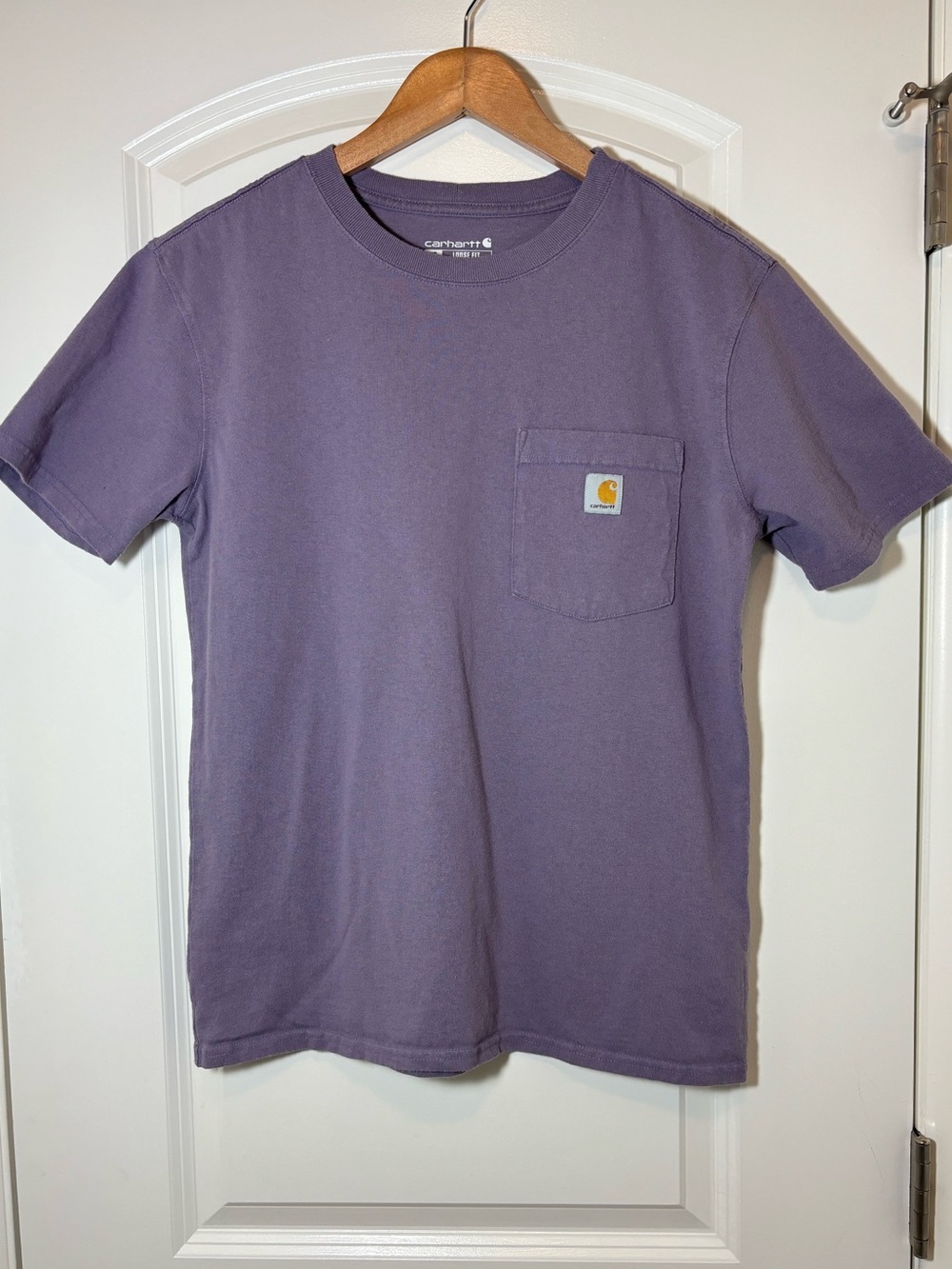 Carhartt Short Sleeve Pocket Tee in Lavender Purple